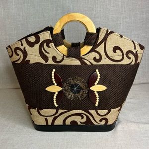 KRISTA AFRICAN PRINT TOTE BAG